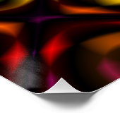Poster Verre | Arc-en-ciel Fractal Art (Coin)