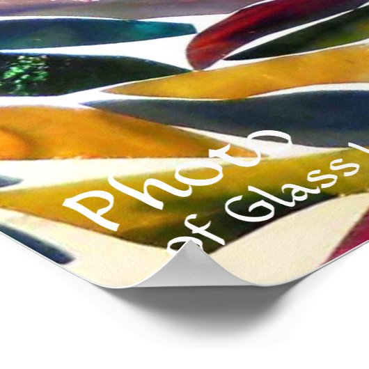 Poster Verre Artistique Photo Art Moderne Papier peint (Coin)