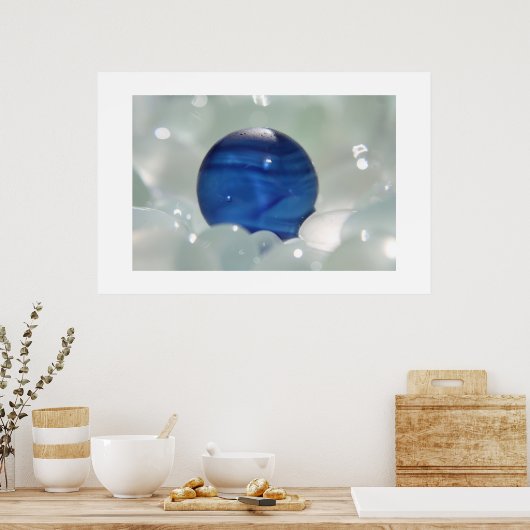 Poster Verre bleu multi-mer (Cuisine)