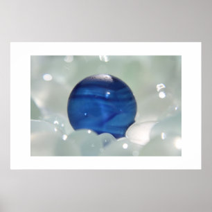 Poster Verre bleu multi-mer