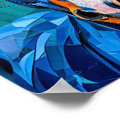 Poster Verre coloré Cheval (Coin)