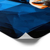 Poster Verre cow coloré (Coin)