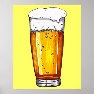 Poster Verre de bière
