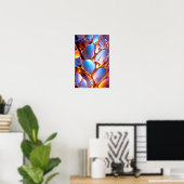 Poster Verre de couleur liquide (Bureau à domicile)