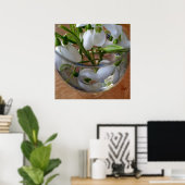 Poster verre de drops (Bureau à domicile)