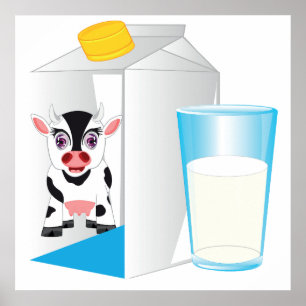 Poster Verre De Lait