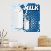 Poster Verre De Lait (Cuisine)