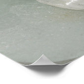 Poster Verre de plage pâle (Coin)