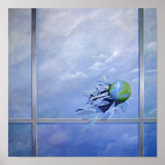 Poster Verre de rupture du monde (Devant)