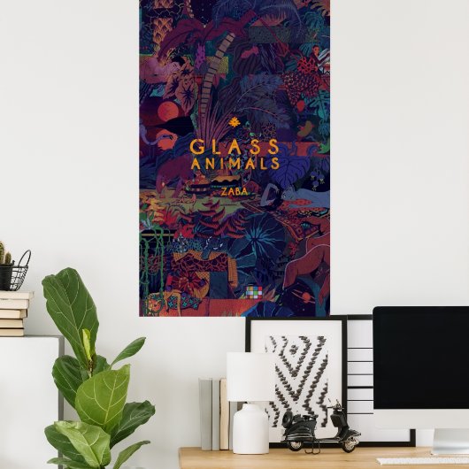 Poster verre de zaba (Bureau à domicile)