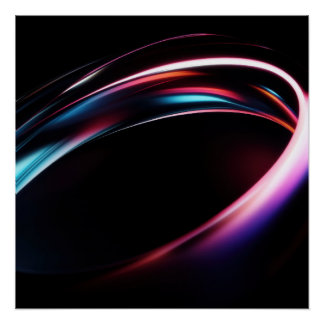 Poster Verre d'éclairage Abstrait