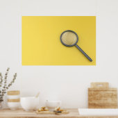 Poster Verre grossissant (Cuisine)