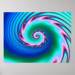 Poster Verre liquide de tourbillonnement (2)