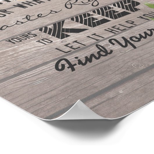 Poster Verre mariage Pour La Nuit Trouvez Votre Siège (Coin)