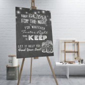 Poster Verre mariage Pour La Nuit Trouvez Votre Siège