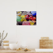 Poster Verre marin - À la plage, la vie est différente (Cuisine)