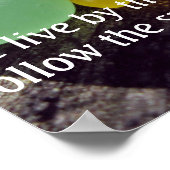 Poster Verre marin - À la plage, la vie est différente (Coin)