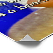 Poster Verre marin - En attendant un cadeau de la mer (Coin)