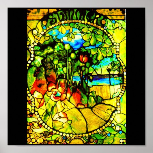 Poster Verre-Poster-Vitraux-Tiffany 3 (Devant)
