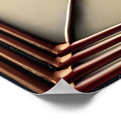 Poster Verre teinté du milieu du siècle 2 Martini olive (Coin)