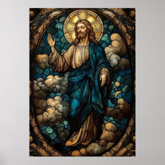 Poster Verre tendu Jésus Art - Christian