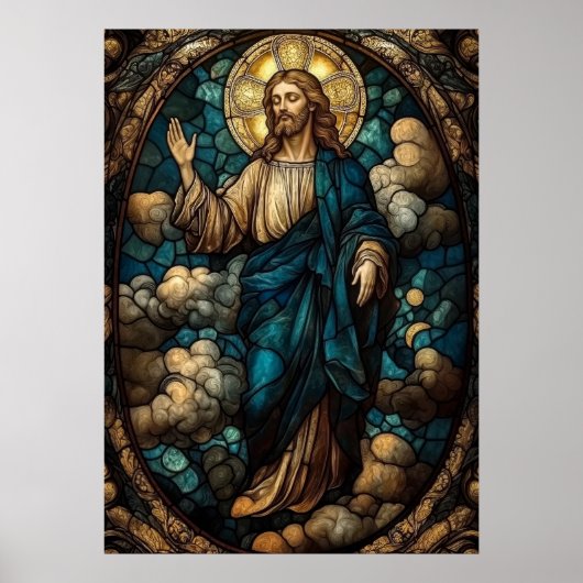 Poster Verre tendu Jésus Art - Christian (Devant)