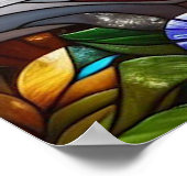 Poster Verre tendu Look Renard rouge (Coin)