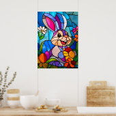 Poster Verre Trait Trait De Pâques Mignonne (Cuisine)