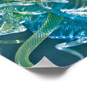 Poster Verre turquoise (Coin)