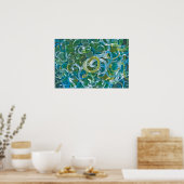 Poster Verre turquoise (Cuisine)