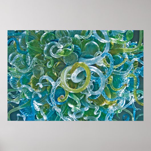 Poster Verre turquoise (Devant)