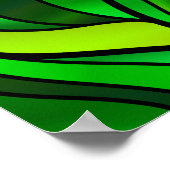 Poster Verre vert Abstrait (Coin)