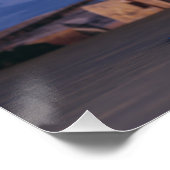 Poster Verres à vin avec vue sur le coucher de soleil sur (Coin)
