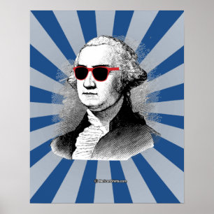 Poster Verres de partie de George Washington
