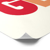 Poster "Verres Rosés" Typographie Vin Cute Art (Coin)