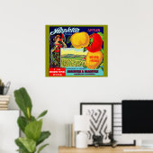 Poster vers 1900 Appleton Apples crate étiquette (Bureau à domicile)