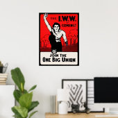 Poster Vers 1905, IWW arrive (Bureau à domicile)