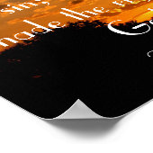 Poster vers de la bible couché de soleil 2 Corinthiens 5: (Coin)