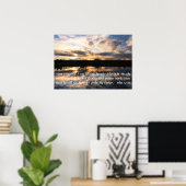 Poster vers de la Bible du lever du soleil encouragement  (Bureau à domicile)