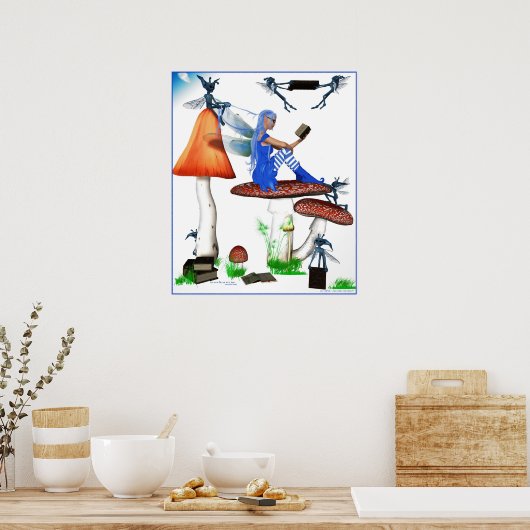 Poster Vers de livre (Cuisine)