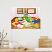 Poster Vers De Livres En Classe (Cuisine)