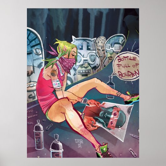 Poster Vers de terre Imprimer/Poster (Devant)