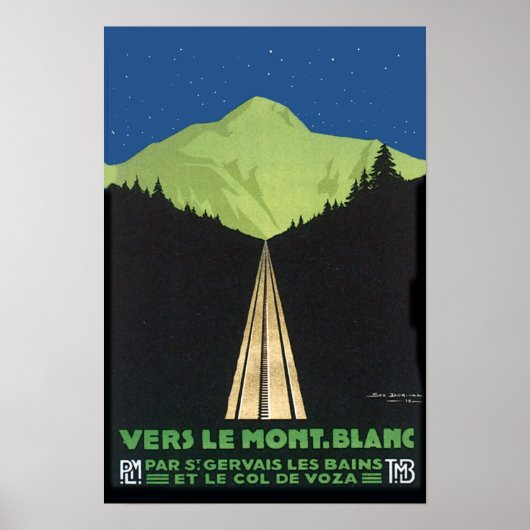 Poster Vers Le Mont. Blanc (Devant)