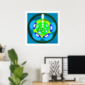 Poster Vers le vert (Bureau à domicile)
