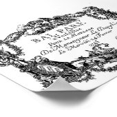 Poster Versailles - Billet d'entrée du mariage - 1745 (Coin)