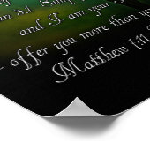 Poster Verse de la Bible 8x10 (Coin)