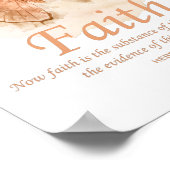 Poster Verse de la Bible du papillon chrétien féminin : l (Coin)