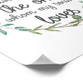 Poster Verse de la Bible J'ai trouvé celui (Coin)