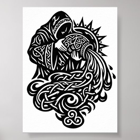 Poster Verseau — Le Porteur d'Eau par BurnsInHell (Devant)