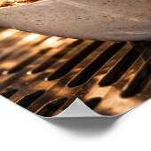 Poster Versement d'espresso doré – Mur de machine à café (Coin)